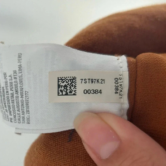 American Eagle linen blend Boho High Rise Casual Pants Camel Brown size medium - Picture 9 of 11